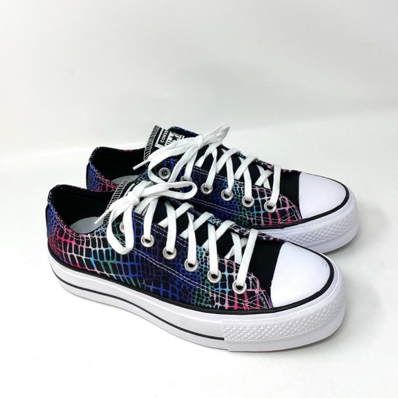 Converse Chuck Taylor AS Low Canvas Black Shoes Women's Platform Size 570518C - Picture 2 of 8